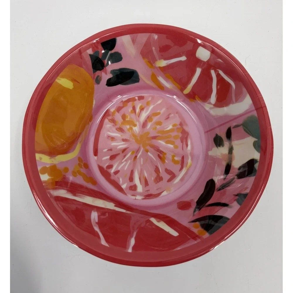 New Tahari Home Fruits Melamine Bowl Set of 4 8